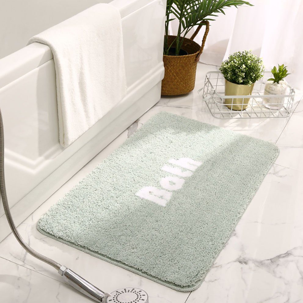 Antirutsch Teppichunterlage Wasserabsorbierende Fußmatten Toilettentürmatten, Tapferer Ping