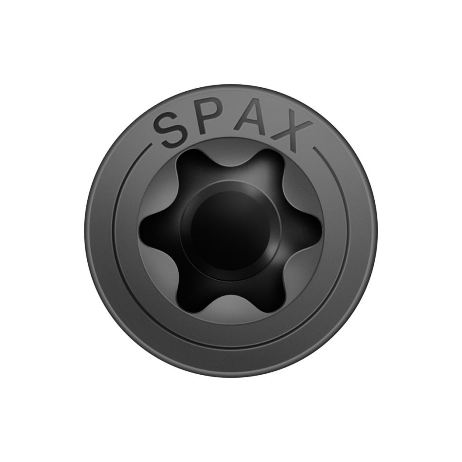 SPAX 1191040300203 Univerzalni vijak 3 x 20 mm, ugreznjena glava, T-STAR PLUS T10, polni navoj, črno pocinkan - 200 kosov