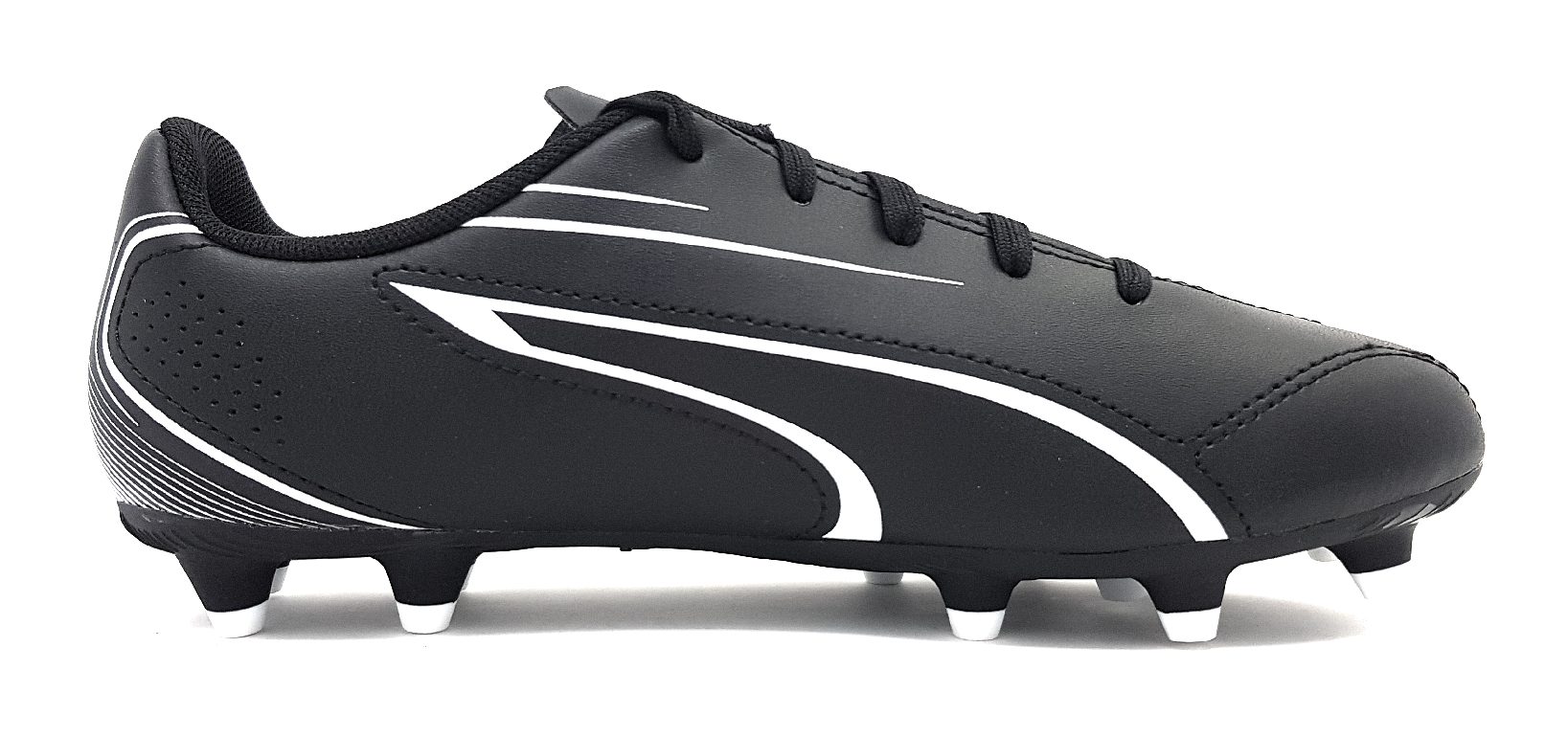 Puma Vitoria FG JR 107486 Schwarz 01 Black/ White