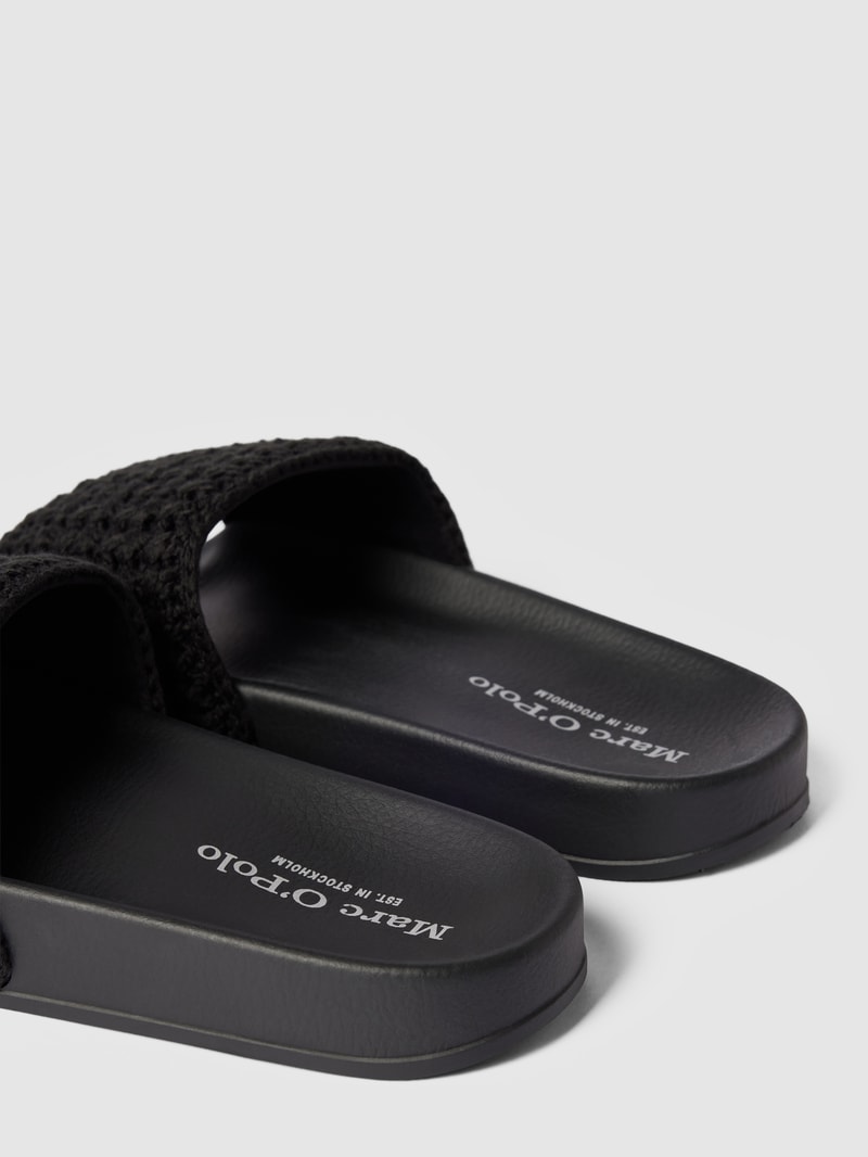 Slides mit Label-Print Modell 'EBBA' in schwarz