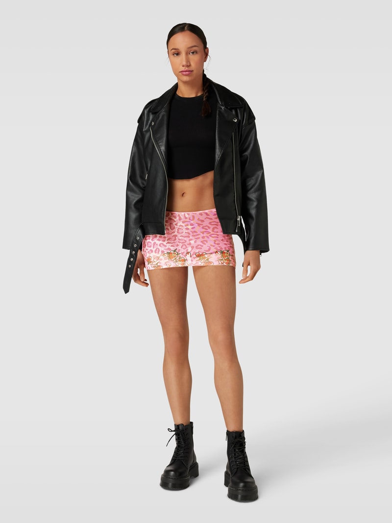 Minirock mit Allover-Muster Modell 'BLOSSOM' in pink