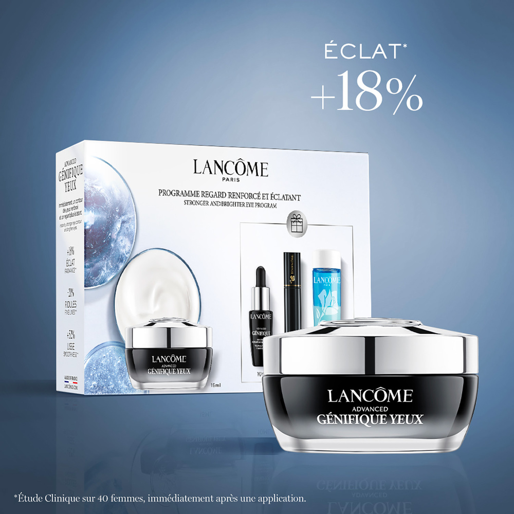 Lancôme Advanced Génifique Coffret Routine Anti-Âge Crème Yeux + Sérum, Mascara & Démaquillant