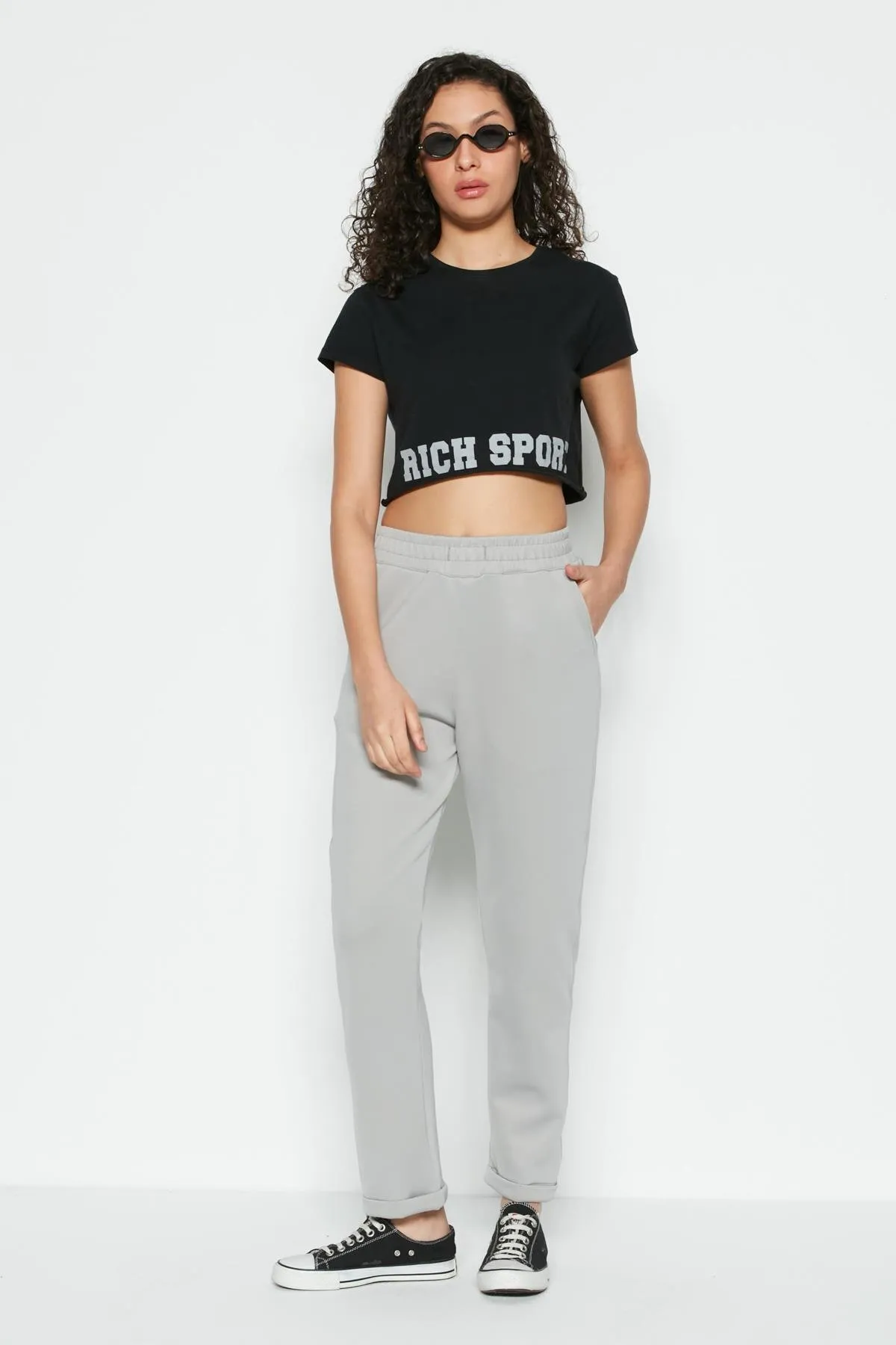 C&City  Doppelbein-Jogginghose 807 Grau