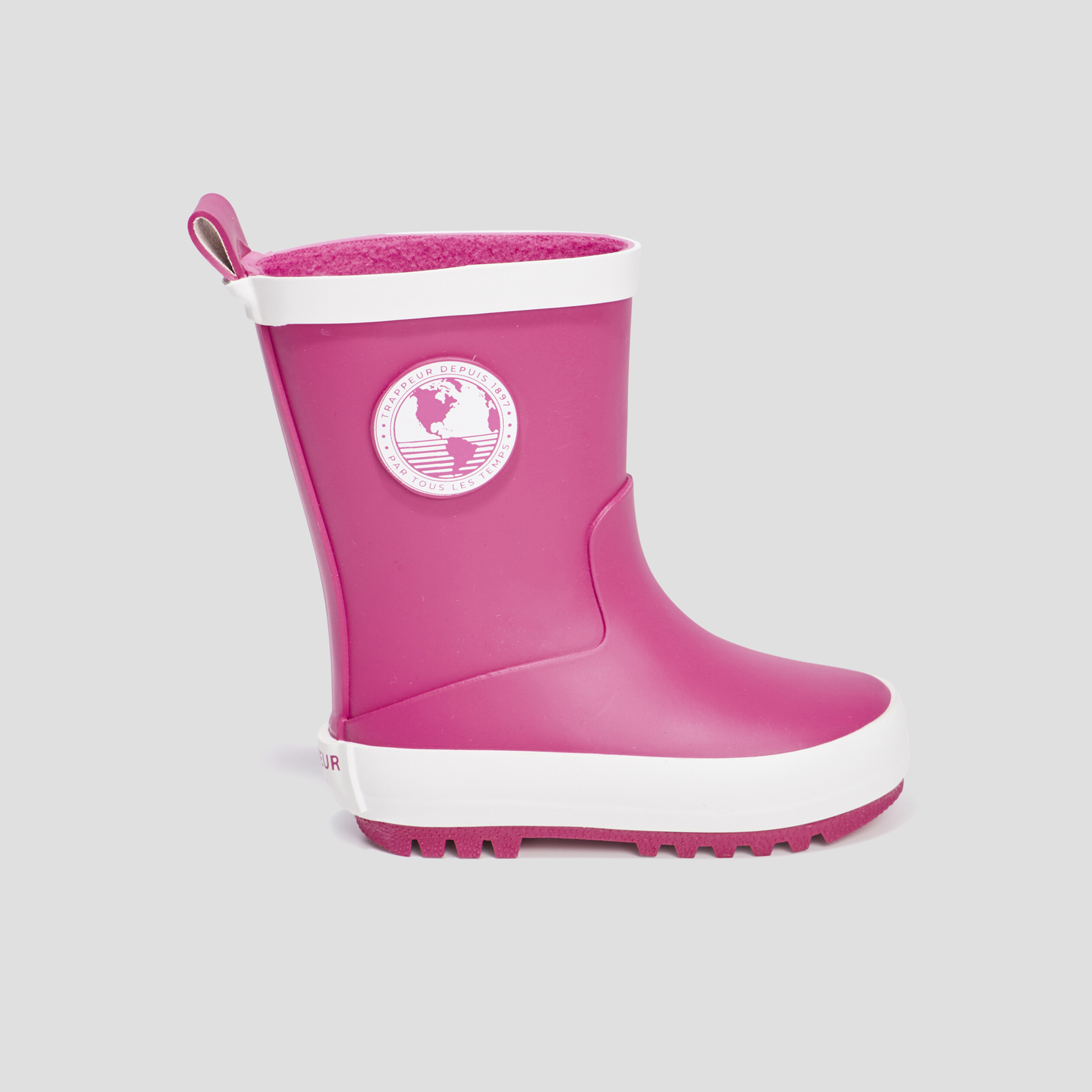 Bottes de pluie Trappeur rose bébé fille | La Halle