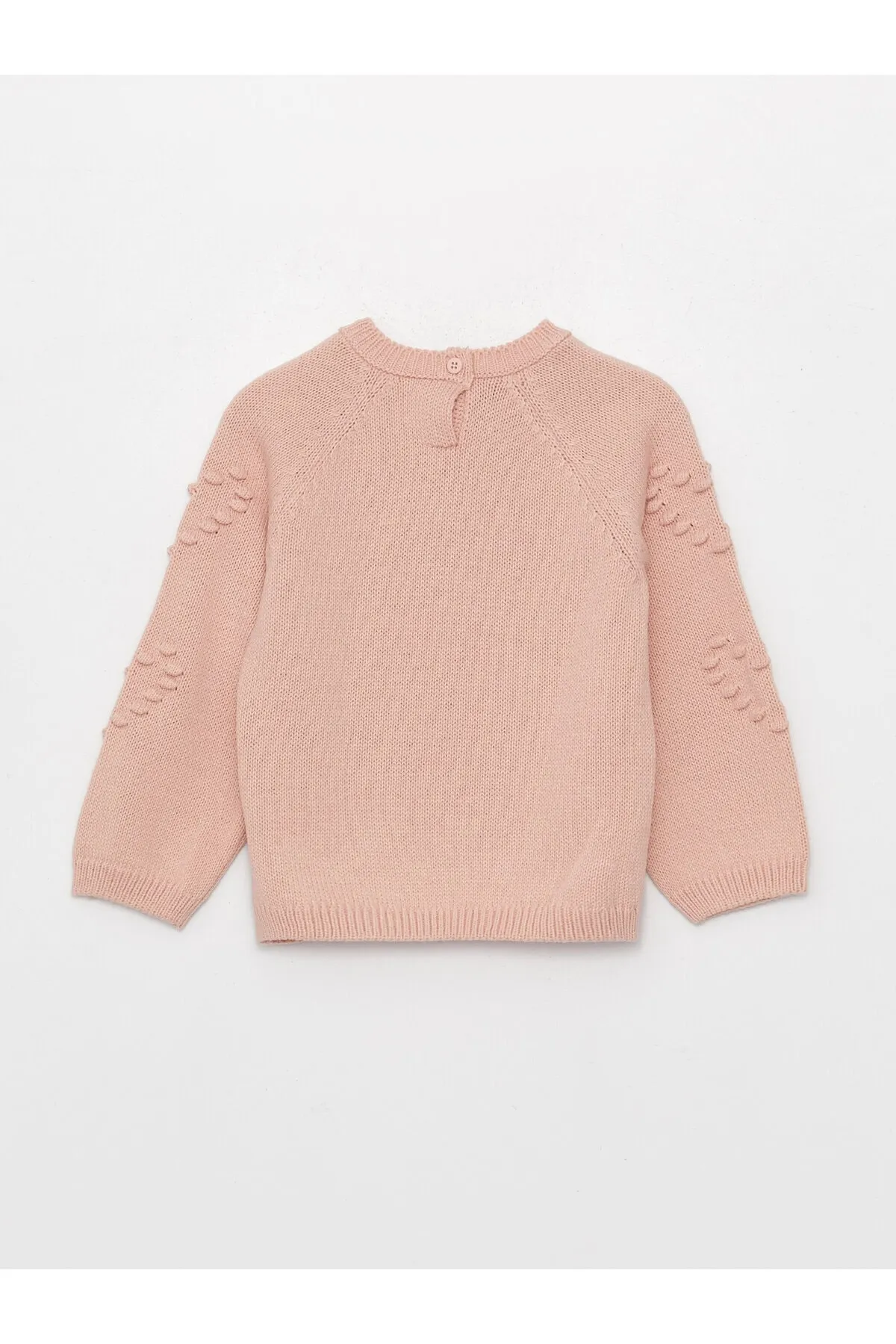 LC Waikiki  Langärmliger Strickpullover für Babys und Mädchen mit Rundhalsausschnitt