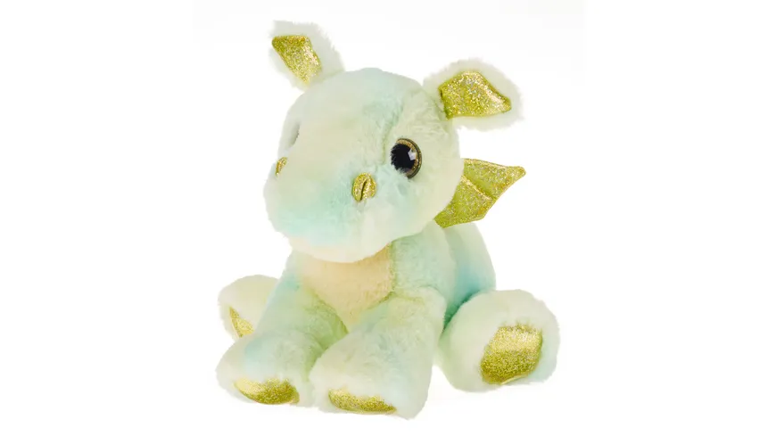 Müller - Toy Place - Plüschtier Drache Grün Gelb 19 cm