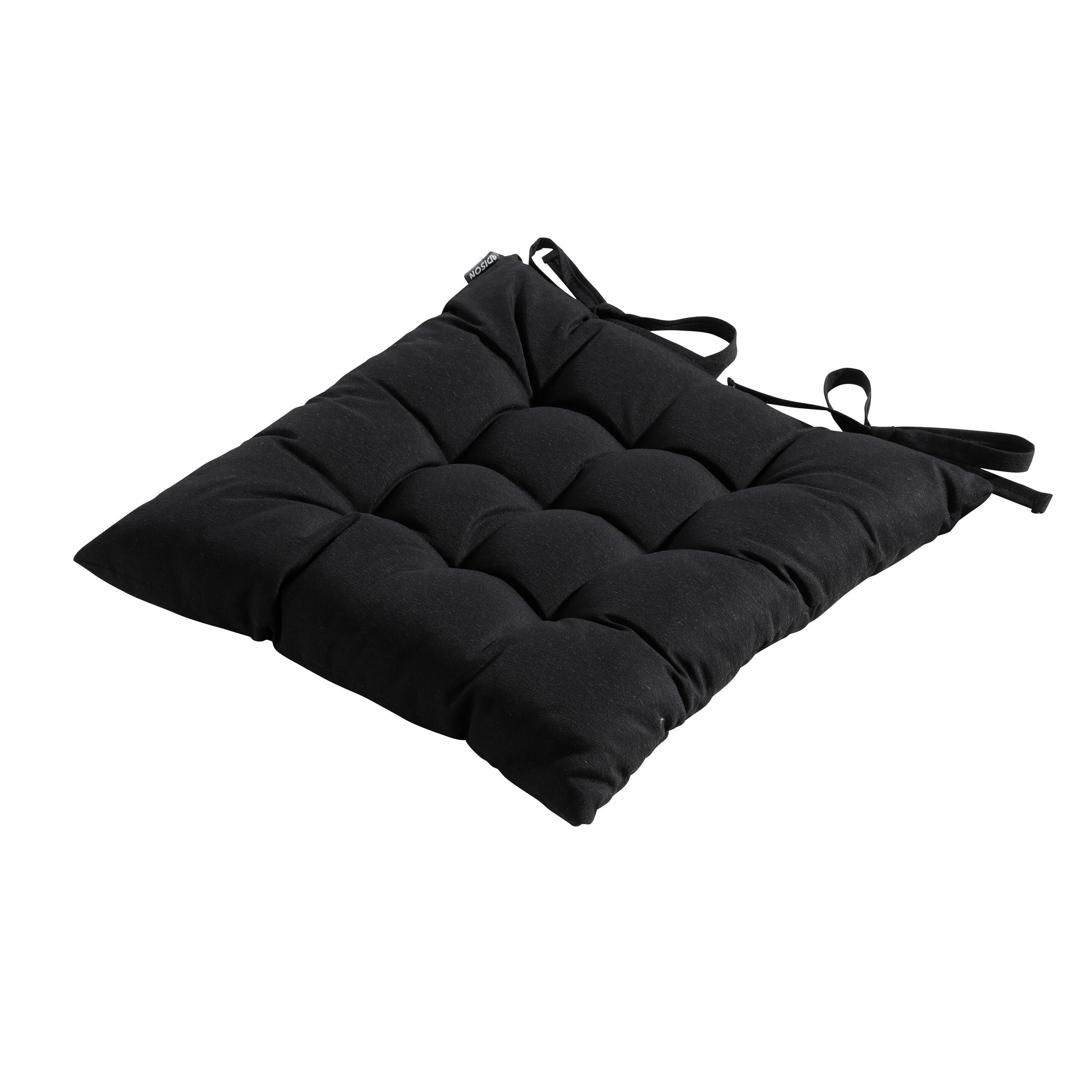 Madison Panama schwarz 46 x 46 Sitzkissen