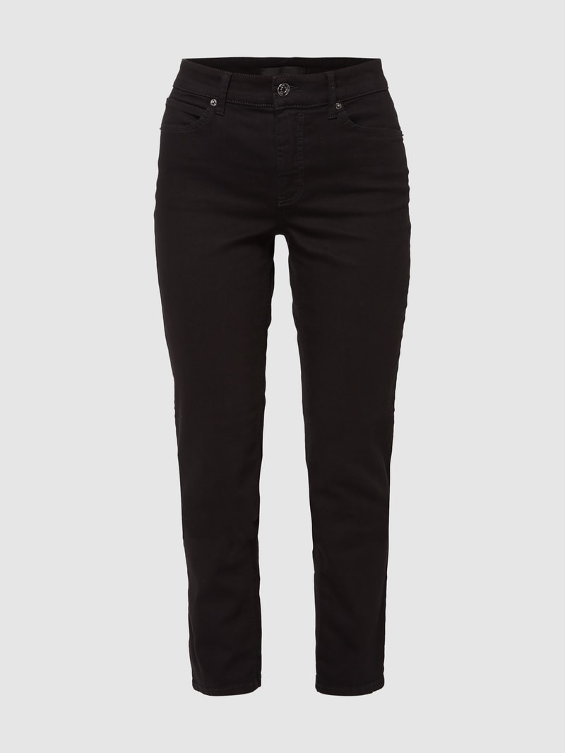 Feminine Fit 5-Pocket-Jeans Modell MELANIE in schwarz