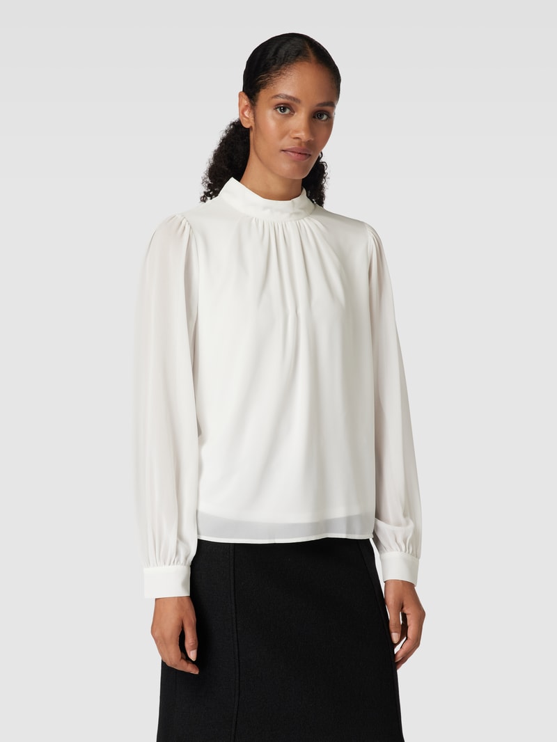 Bluse mit Ballonärmeln Modell 'MILA' in ecru