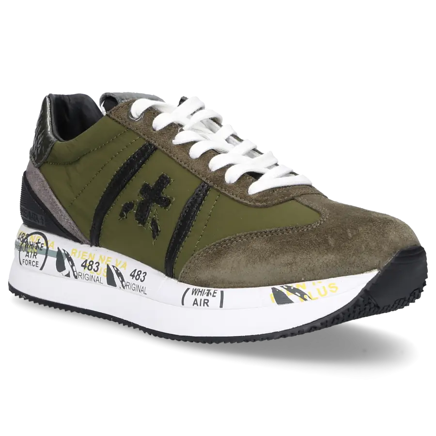 Premiata - Sneaker low CONNY Veloursleder - grün