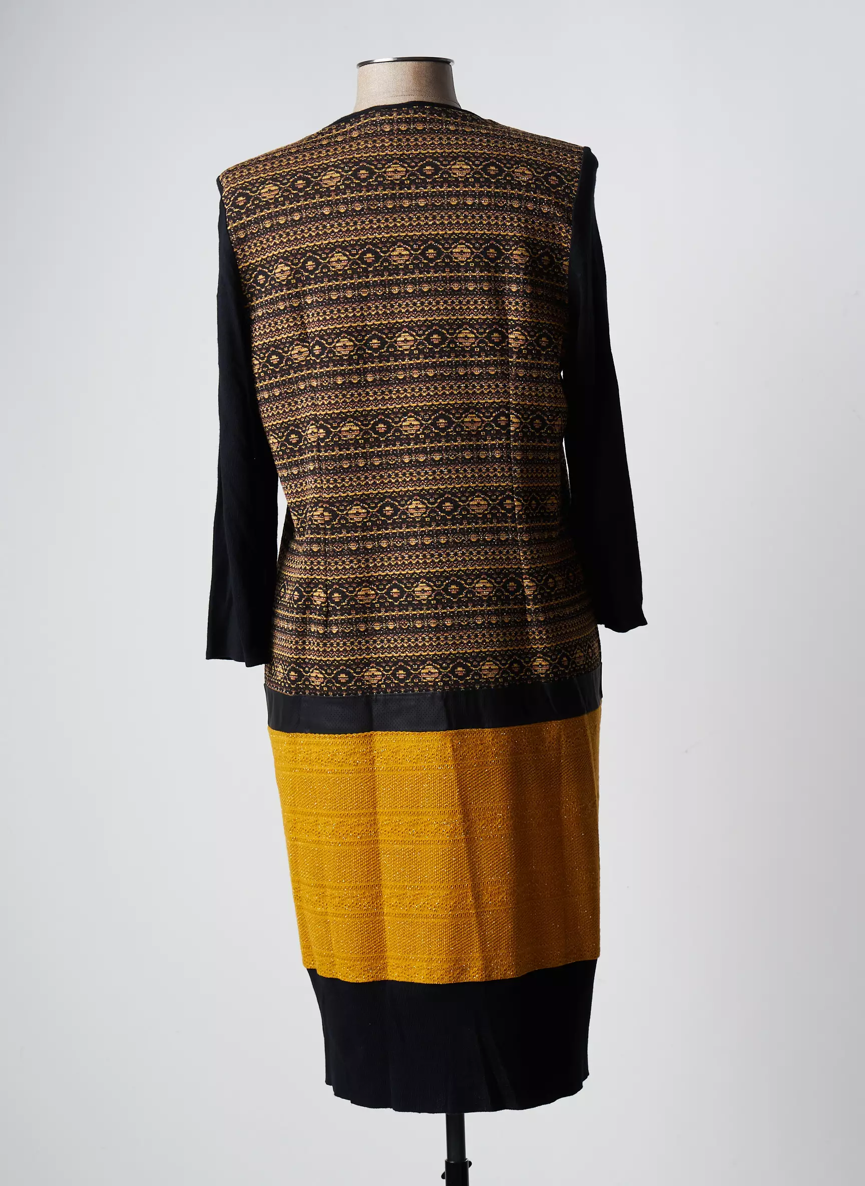Jumfil Robes Mi Longues Femme couleur jaune