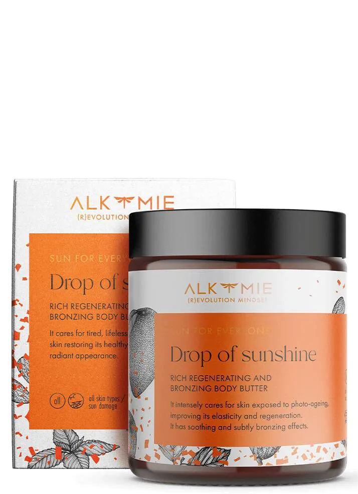 Alkmie Drop Of Sunshine Regenererende og Bronzing Body Butter