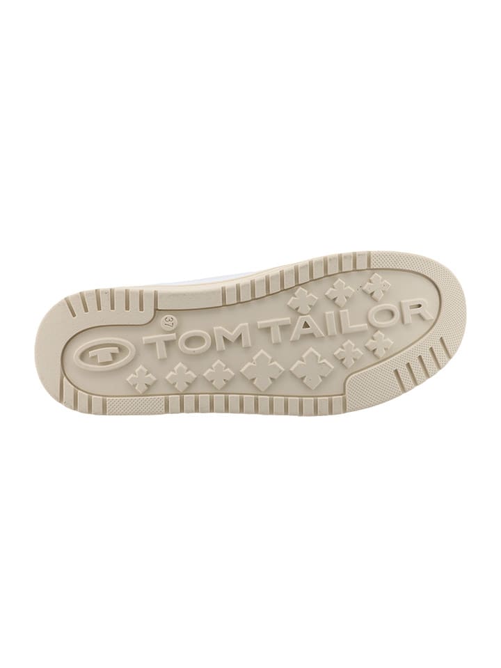 Tom Tailor Sneakers in Weiß/ Beige günstig kaufen