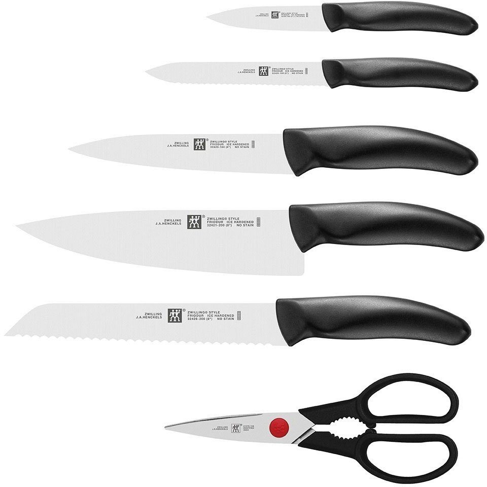 Zwilling Messerblock Style (7tlg), selbstschärfend, KiS Technologie, Eisgehärtete FRIODUR Klingen