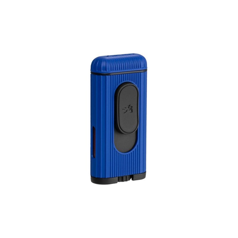 Xikar Zigarrenfeuerzeug – Hedron Soft+Jet Blau Schwarz