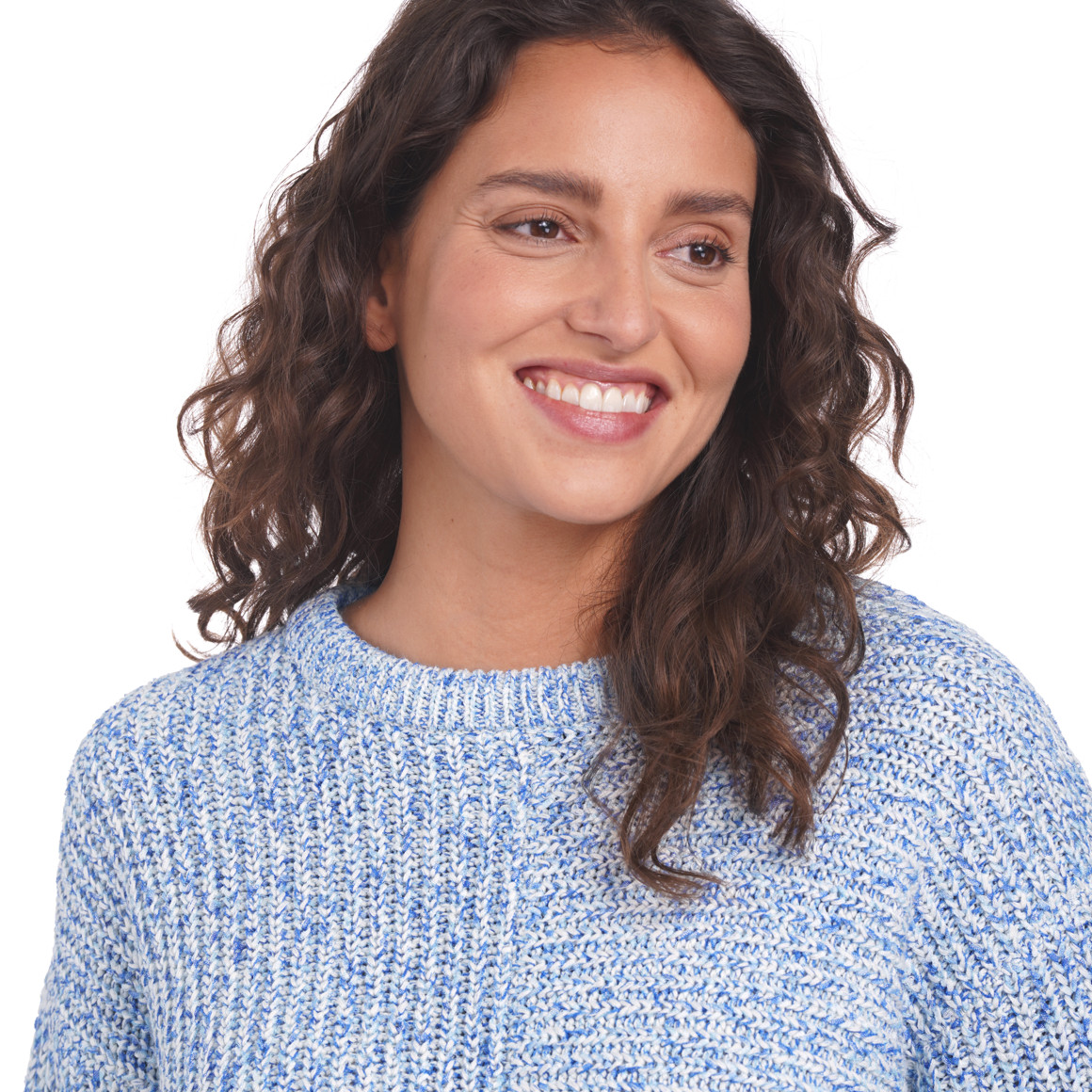 Damen Strickpullover mit Rundhalsausschnitt