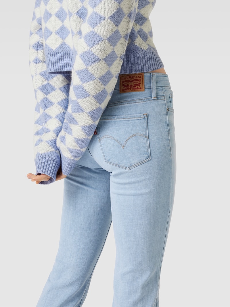 Jeans mit Label-Patch Modell 314™ SHAPING STRAIGHT in hellblau