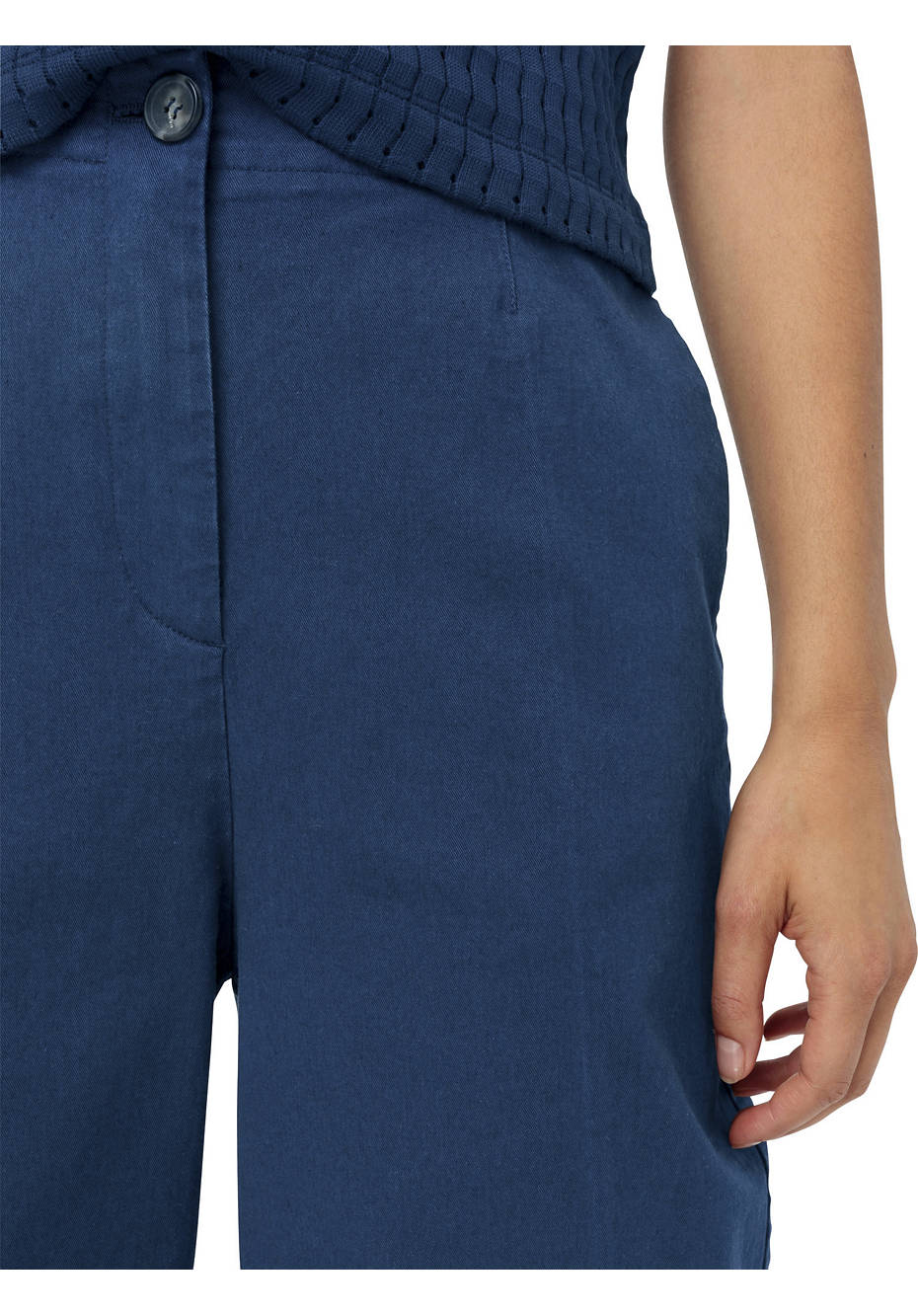 Hose Wide Leg aus Bio-Baumwolle mit Hanf
