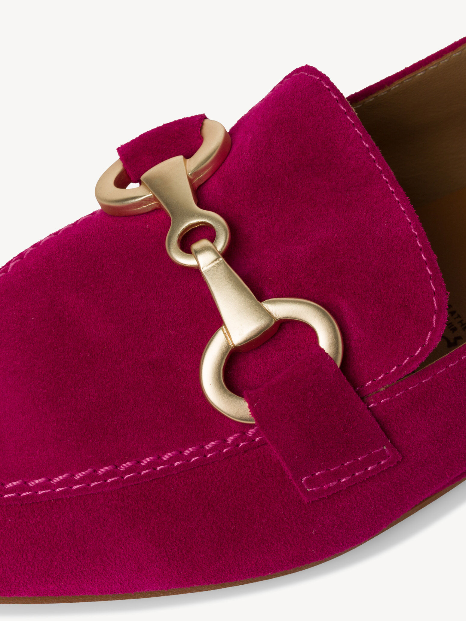 Slipper en cuir - rose fuchsia