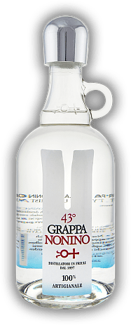 Nonino Grappa 43° Nonino Grappa 43° Aus speziellen Trestern friulanischer Weinberge. 0,7	 Liter - Vol 43%
