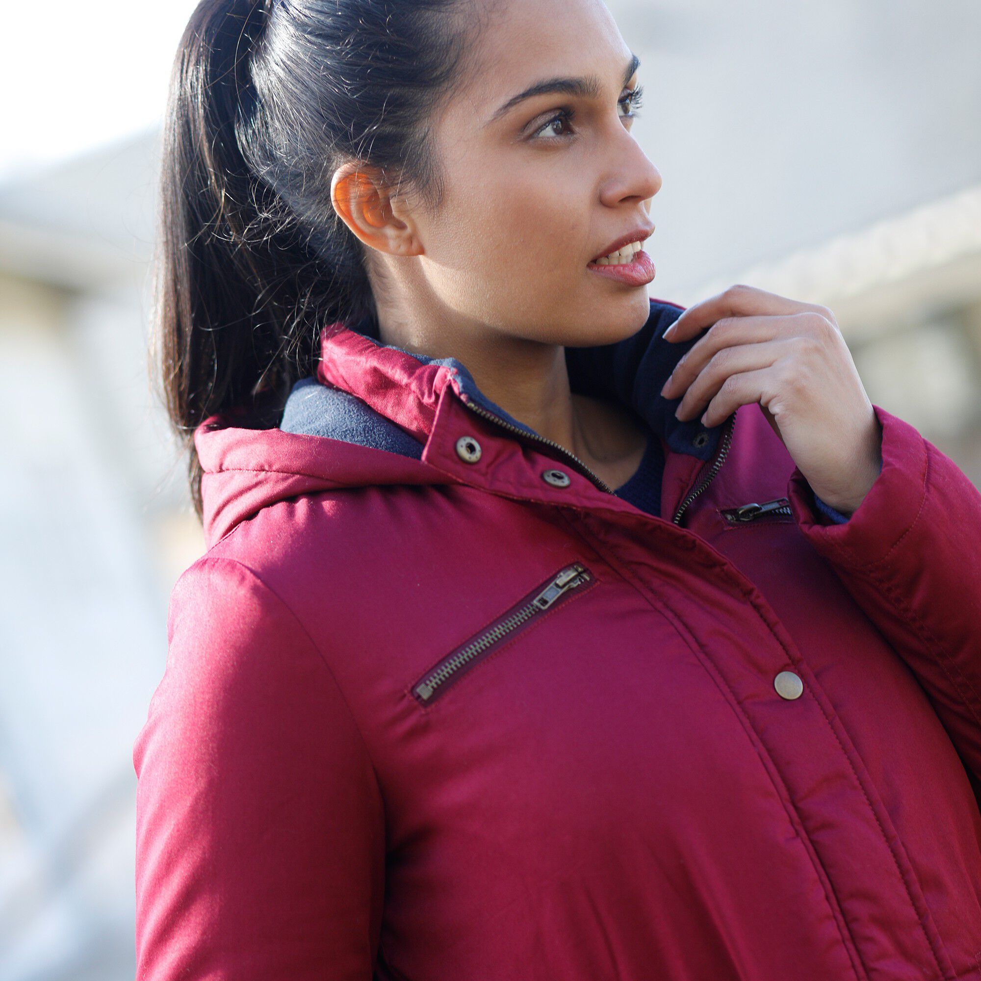 Parka déperlante doublée maille polaire