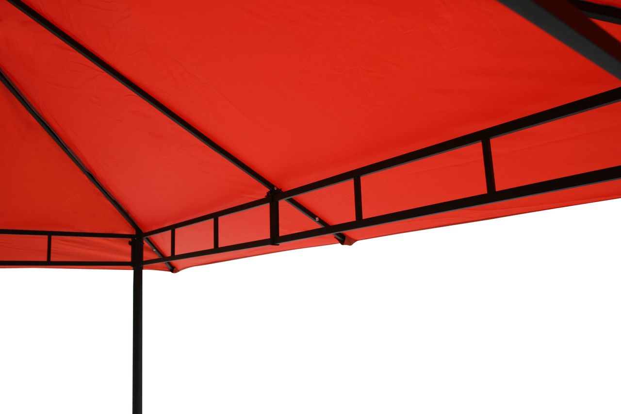 Grasekamp Antikpavillon Amalfi Flex 3 x 3 m Terra Gartenpavillon Partyzelt