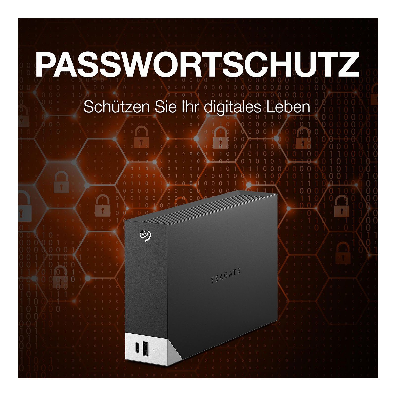 Seagate OneTouch HDD-Festplatte (8TB), Desktop Hub 8TB Externe HDD-Festplatte