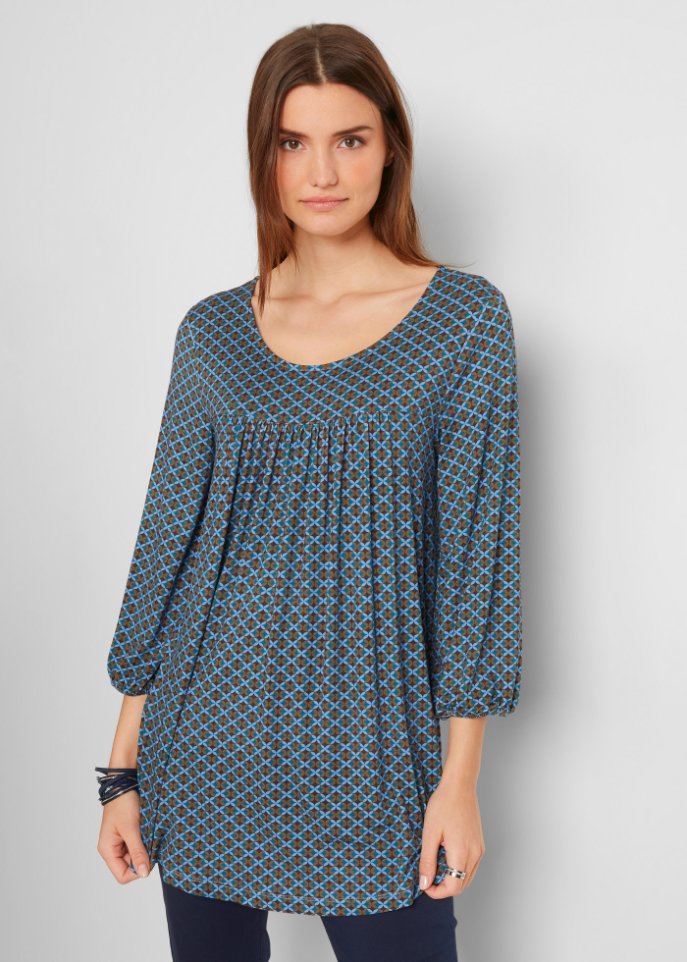 Shirt mit 3/4 Arm mit LENZING™ ECOVERO™, A-Form