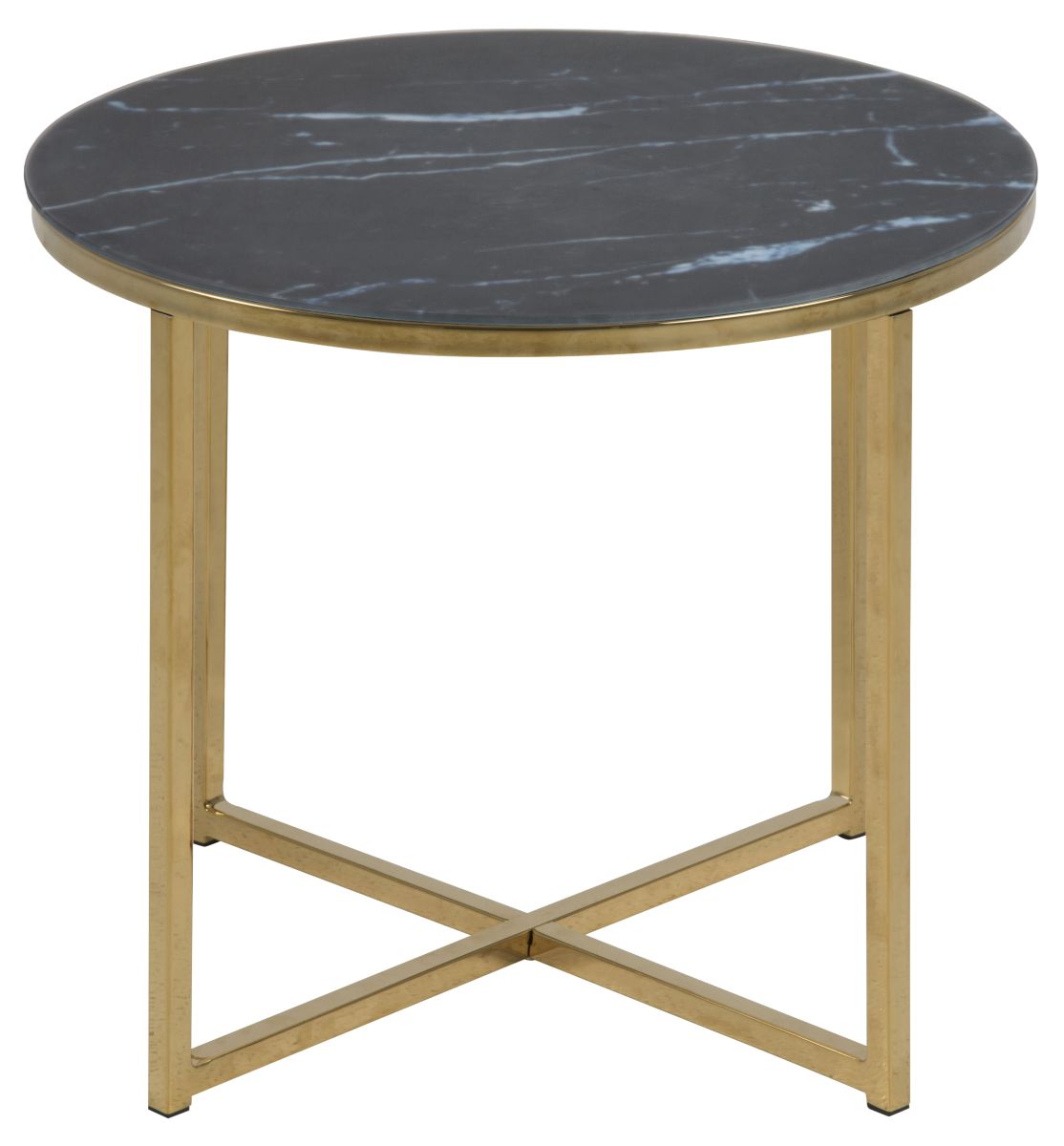 Couchtisch Alisma Schwarz Gold 50 cm