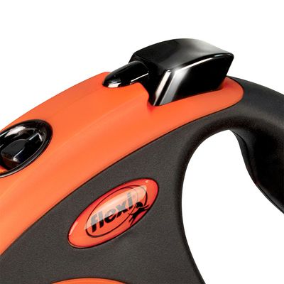 flexi Xtreme Gurt-Leine orange, 5 m