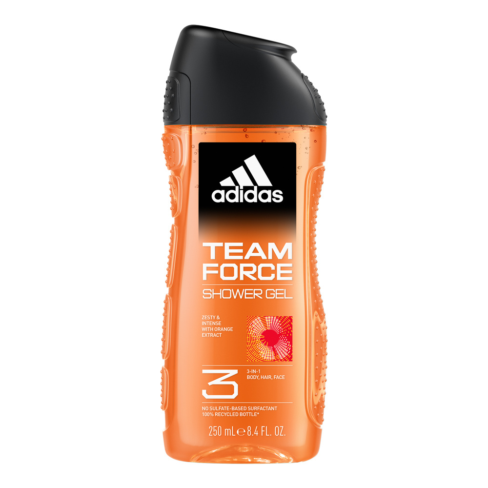 adidas Team Force - Formule vegan et testé dermatologiquement Gel douche - 250 ML