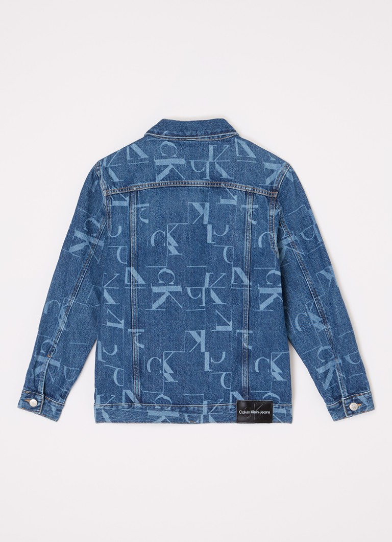 Giacca di jeans Calvin Klein con logo stampato