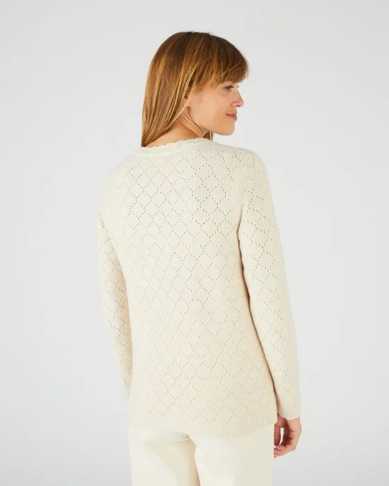 Pull maille ajourée