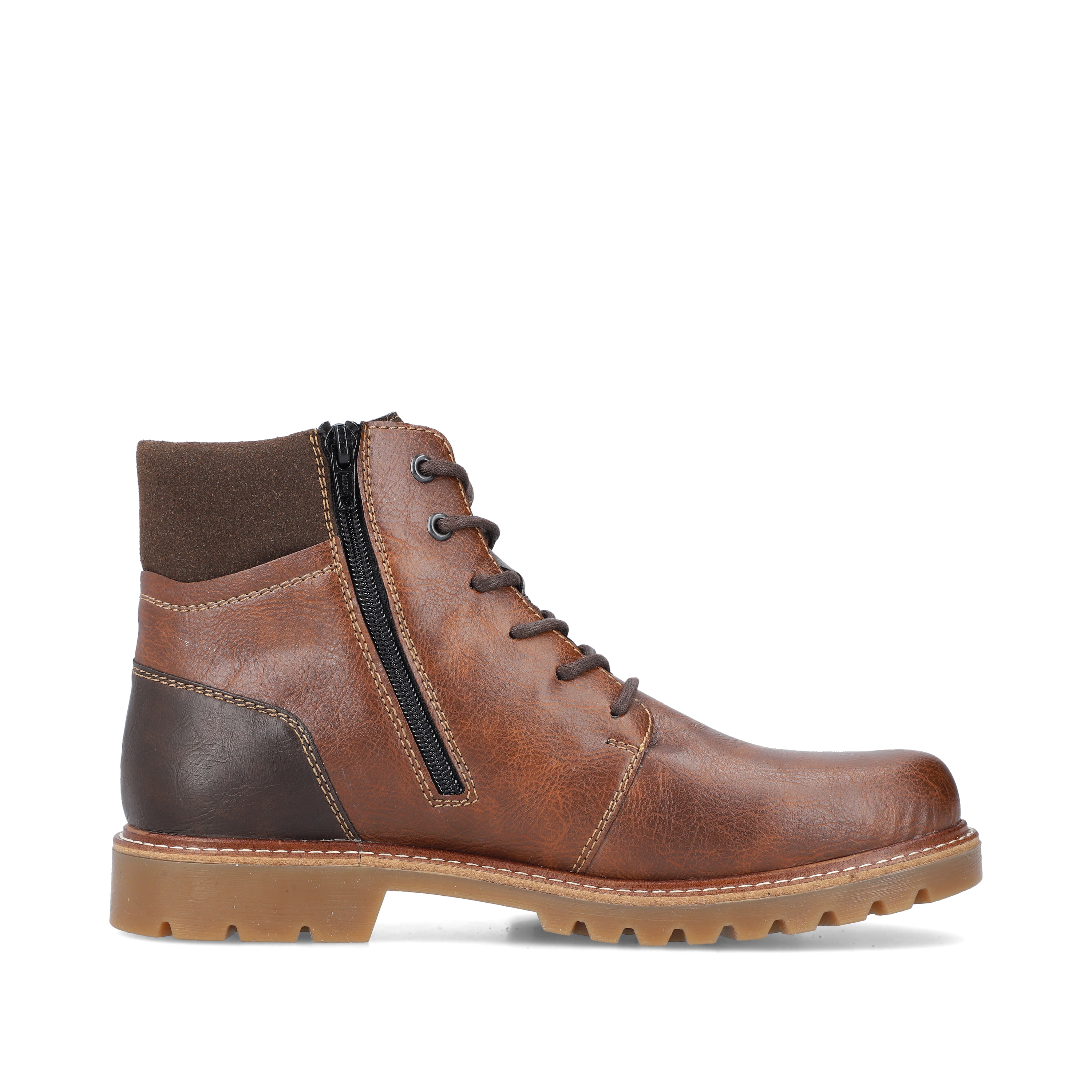 Rieker Herren Schnürstiefel kastanienbraun