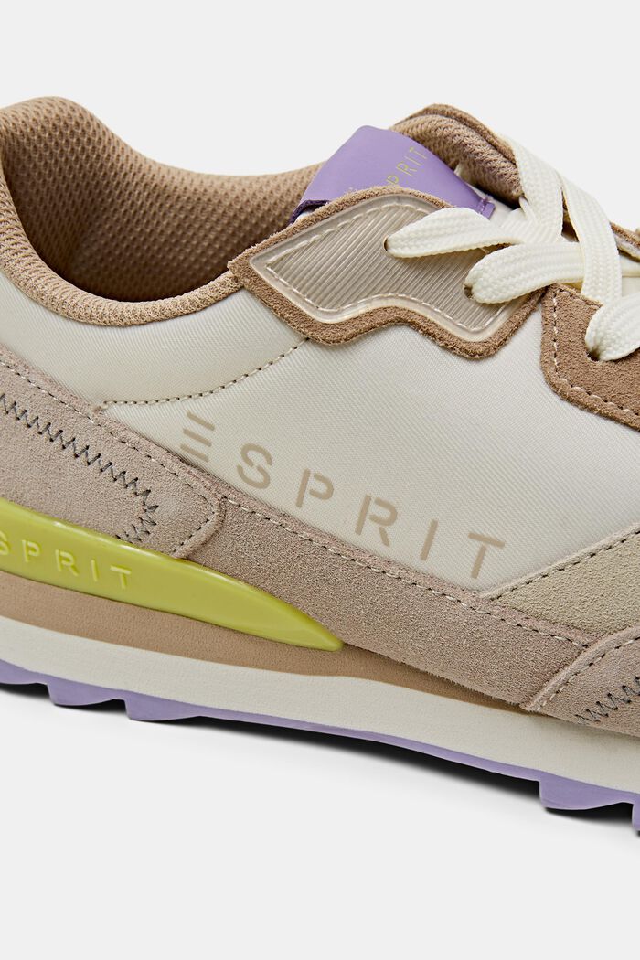 Mehrfarbige Sneaker mit echtem Leder