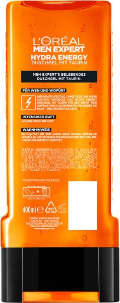 L'Oréal Paris Men Expert Hydra Energy Aufwach-Kick Duschgel