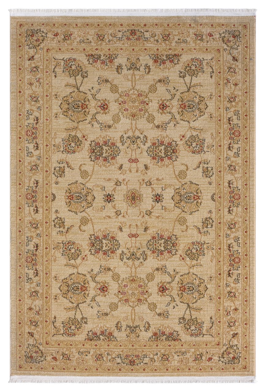 MyFlair Teppich Lucy, 140cm x 200cm, Farbe Beige, rechteckig, Florhöhe 7,5mm