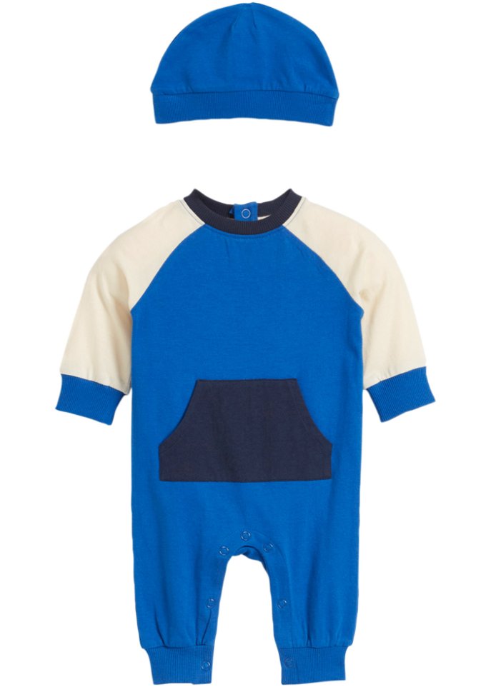 Baby Overall + Mütze aus Bio-Baumwolle (2-tlg.Set)