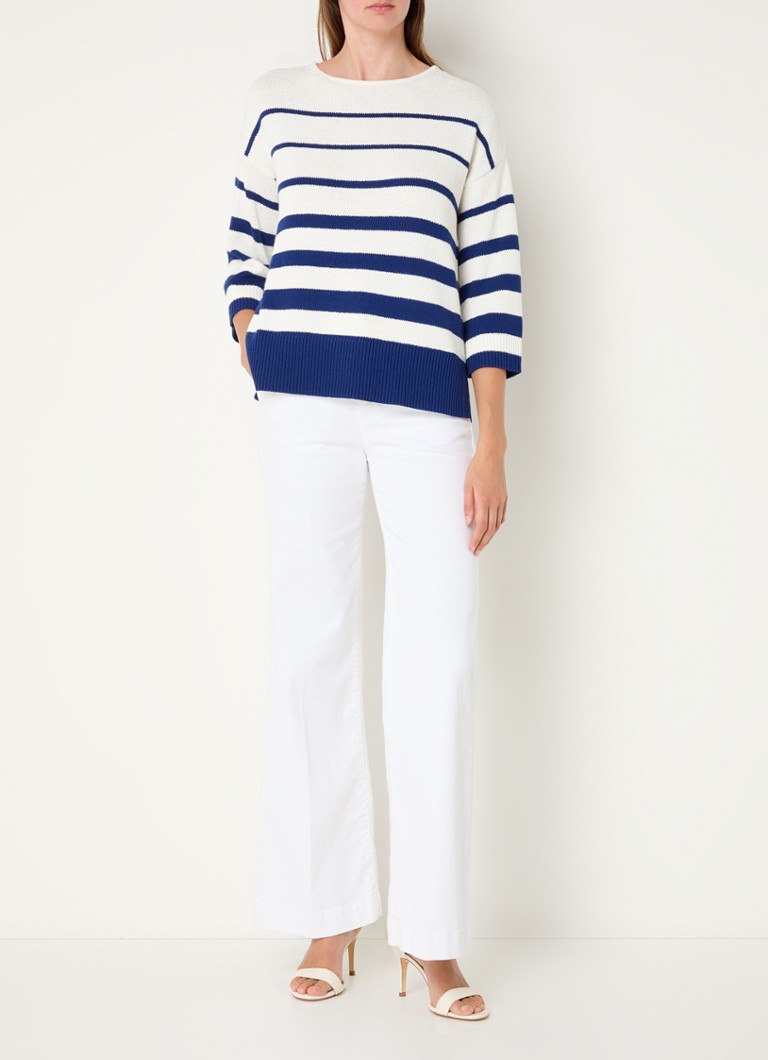 Maglione a maglia fine Hobbs Elaine con righe stampate