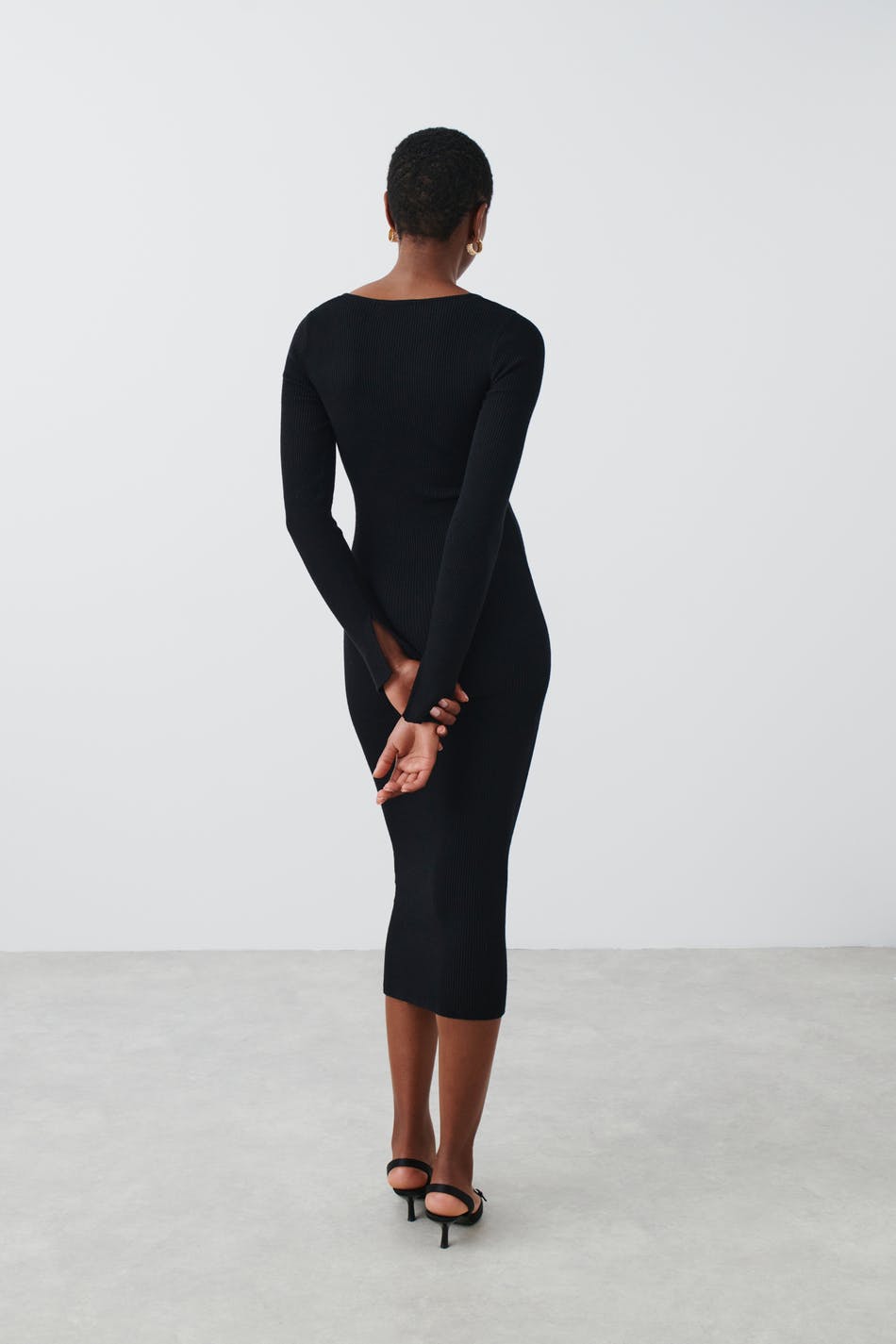 Knitted midi dress