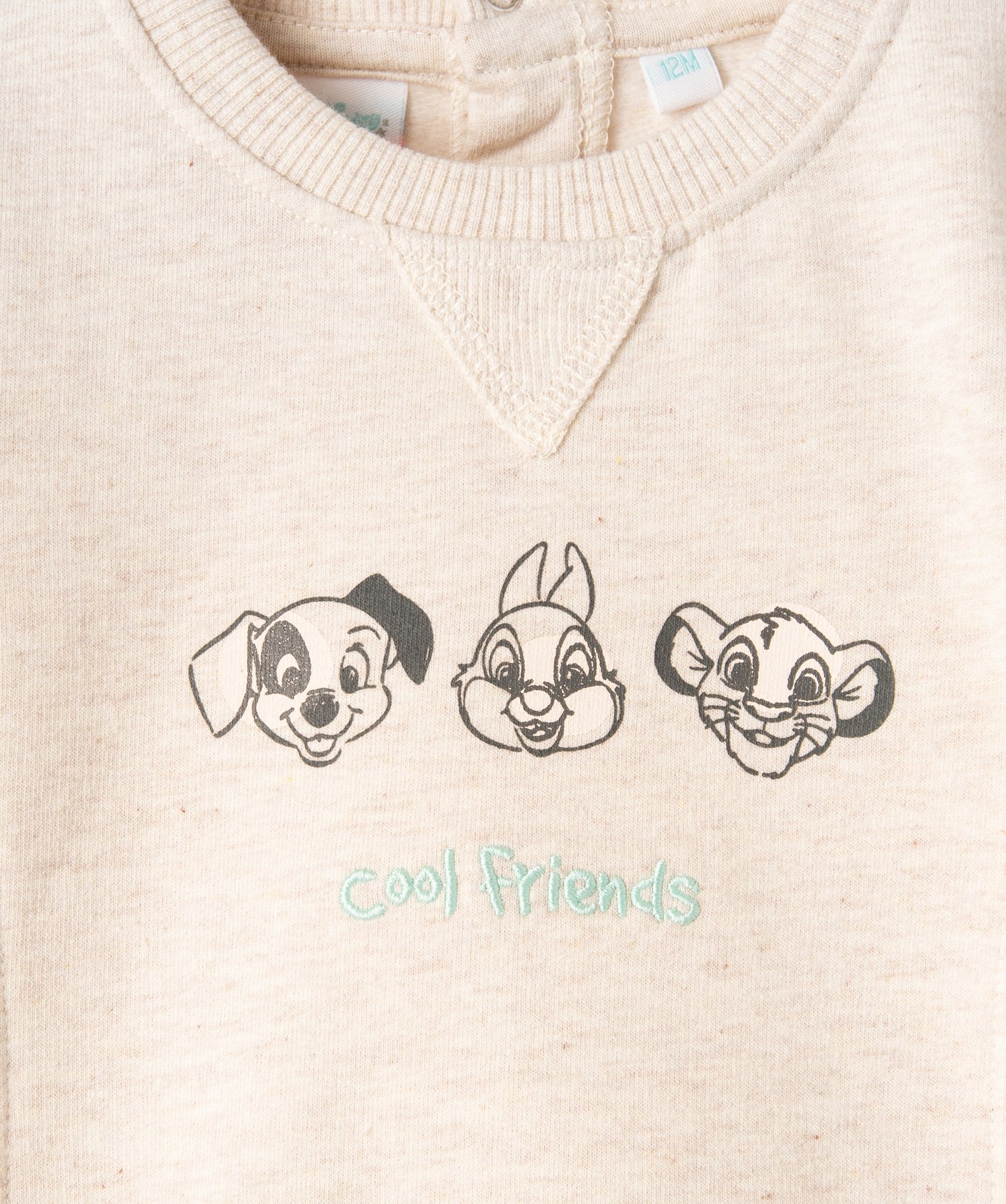 Sweat bébé en molleton chaud imprimé - DS ecru | GEMO