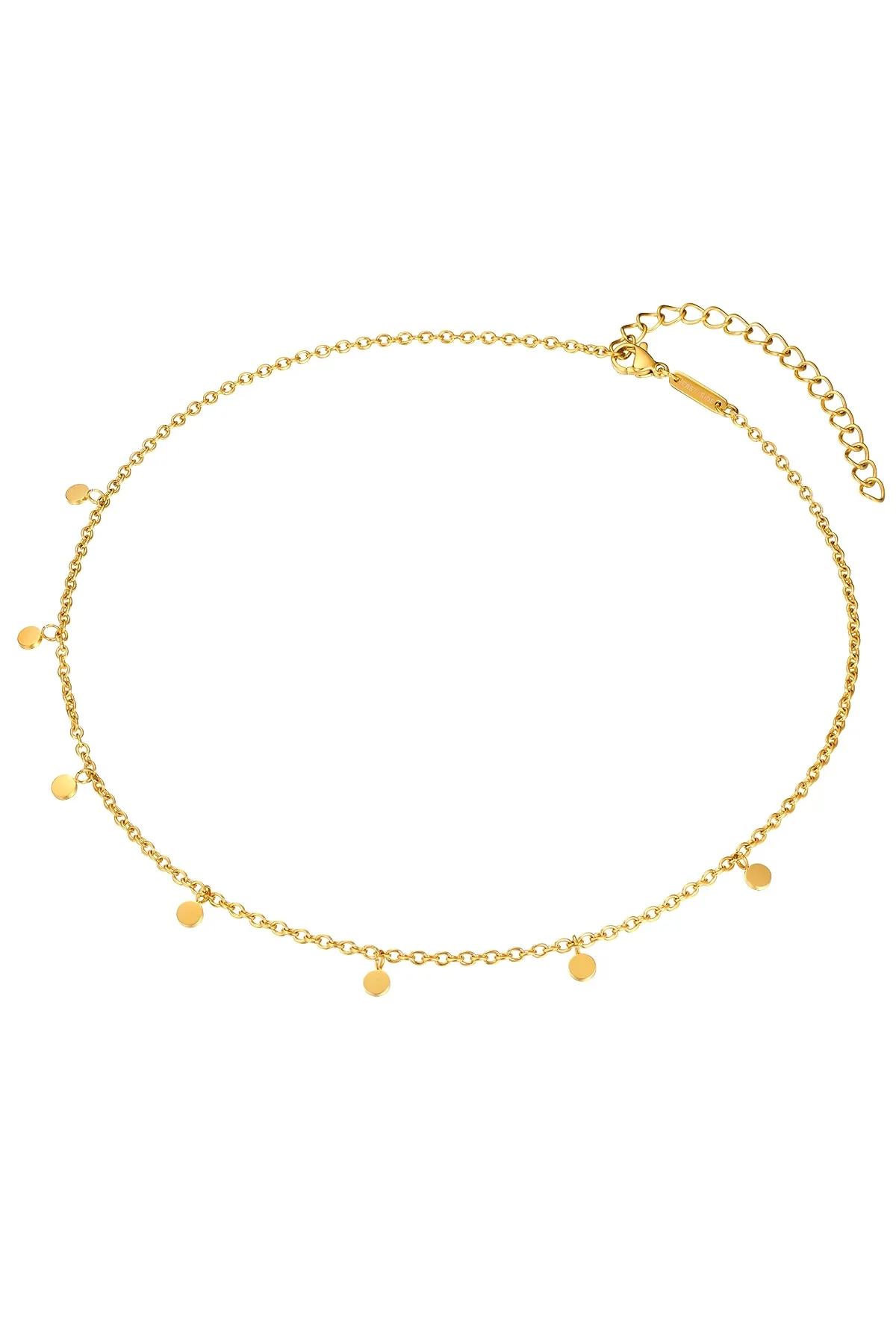 eastside  Edelstahlhalskette Kette mit Anhänger Edelstahl gelbgold