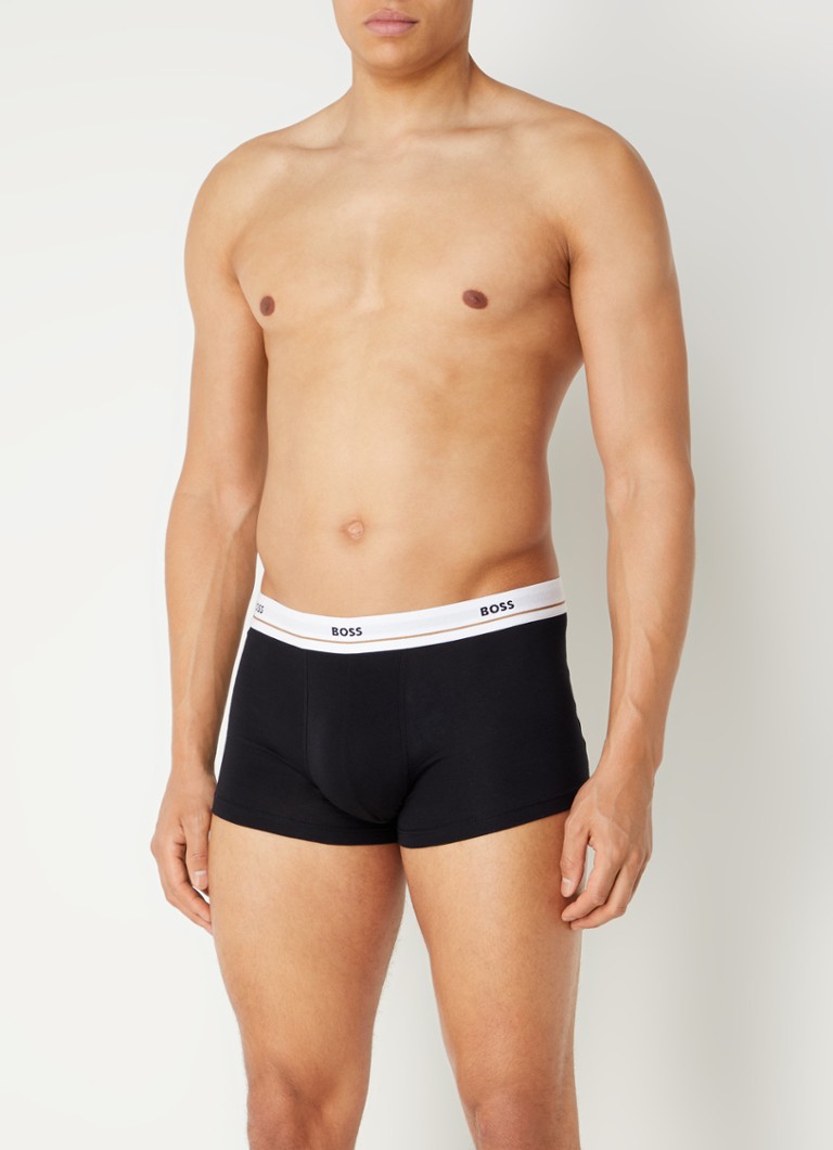 Lot de 5 boxers HUGO BOSS Essential avec ceinture logotée
