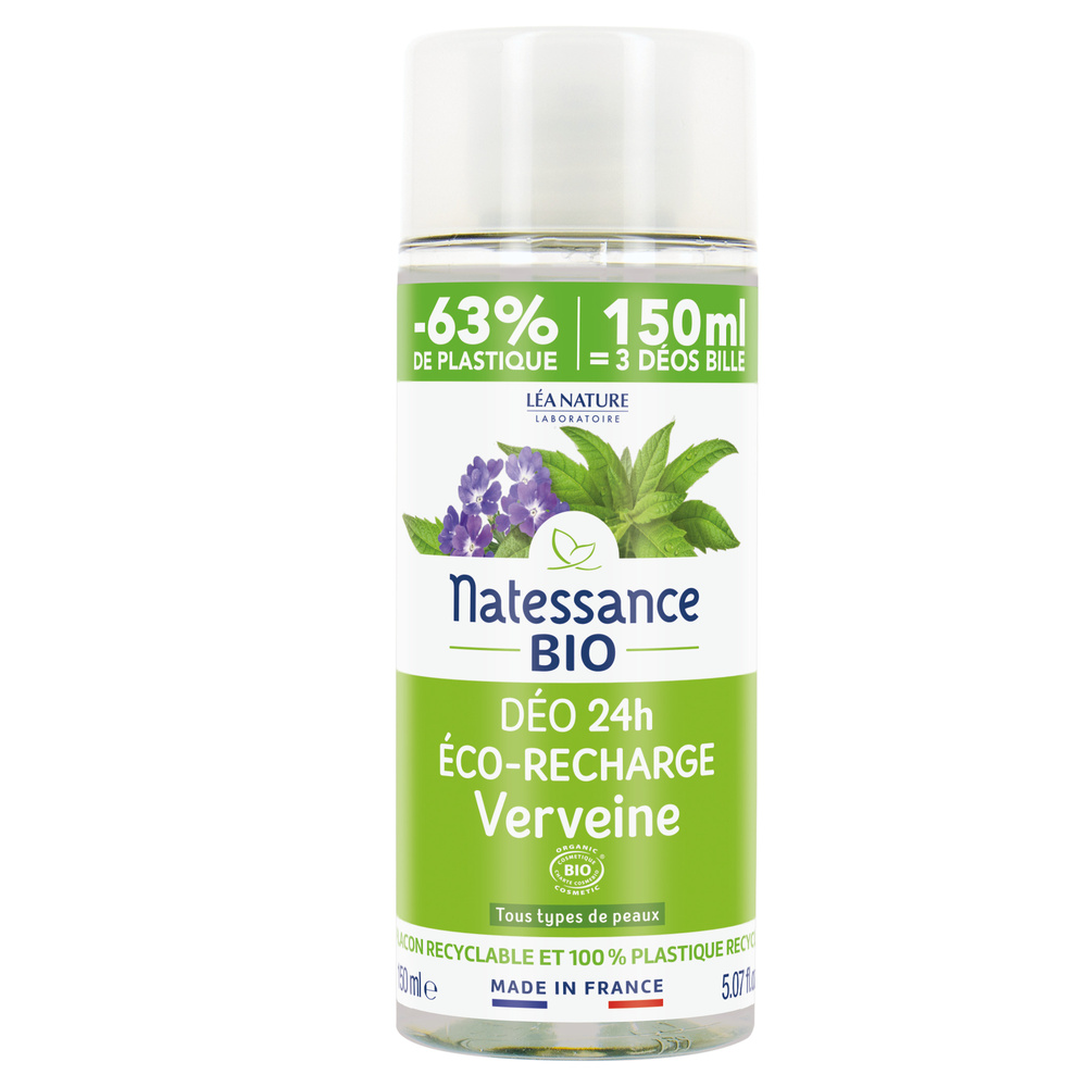 natessance Recharge déodorant verveine bio Déodorant