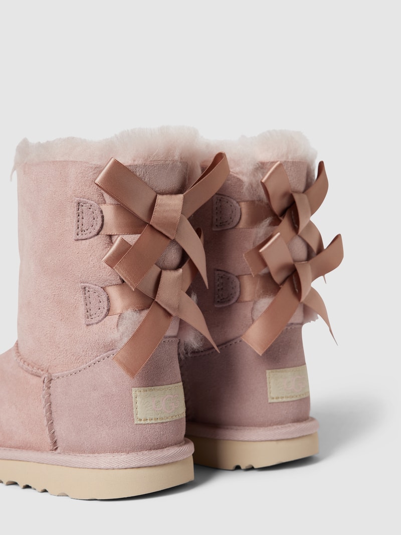 Stiefel mit Schleifen-Details Modell 'BAILEY' in hellrosa