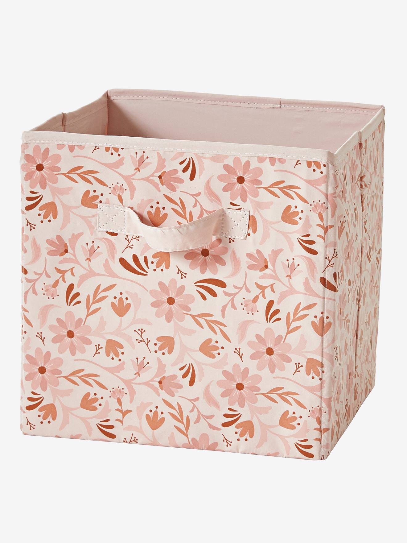Vertbaudet Kinderzimmer 3er-Set Aufbewahrungsboxen BLUMENZAUBER - rosa