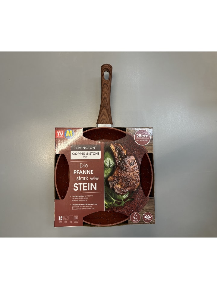 Livington Pfanne Copper & Stone Pan 28 in Orange günstig kaufen onesize