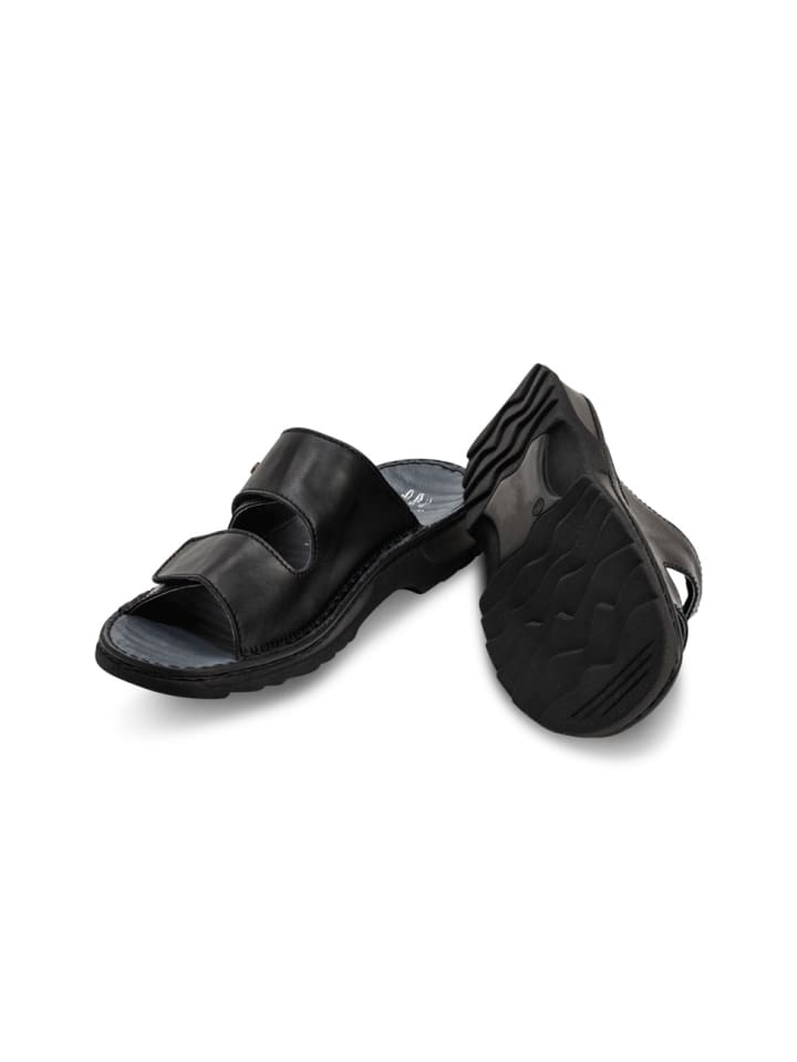 VITAFORM Softnappaleder Pantoletten in schwarz günstig kaufen