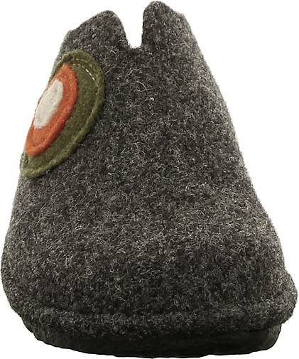 WESTLAND Hausschuh Lille 101, anthrazit-multi