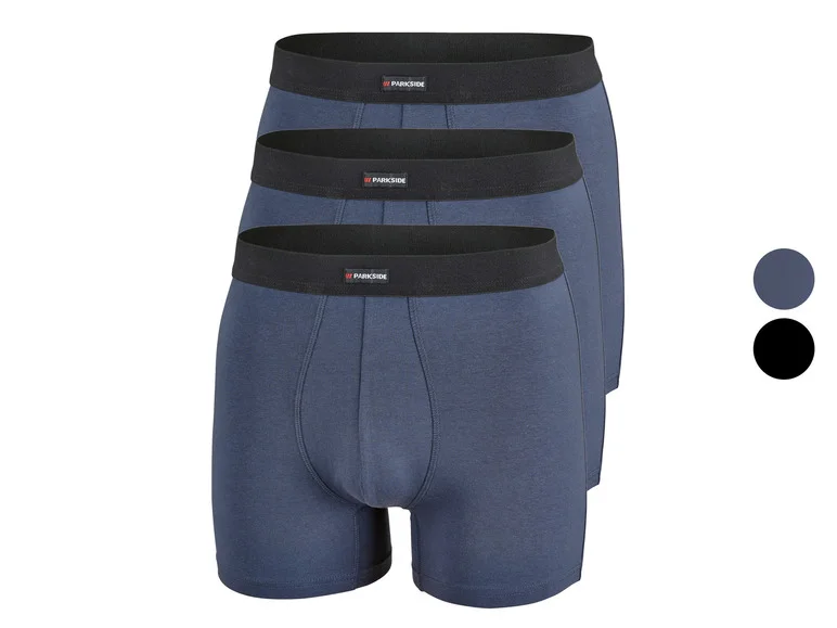 Cuecas Boxer Masculinas PARKSIDE® - Pacote com 3 unidades